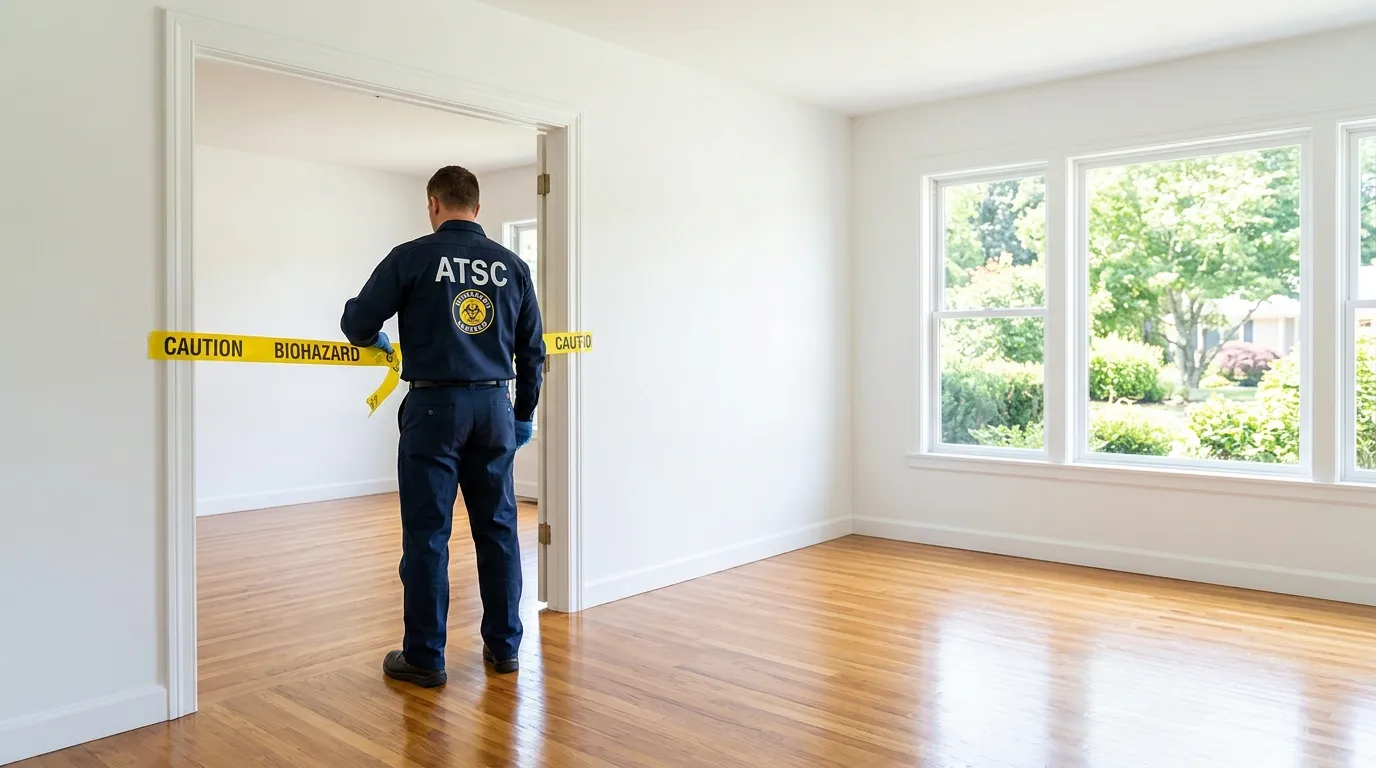 Certified biohazard cleanup crew performing Crime Scene Cleanup in Royal Oak